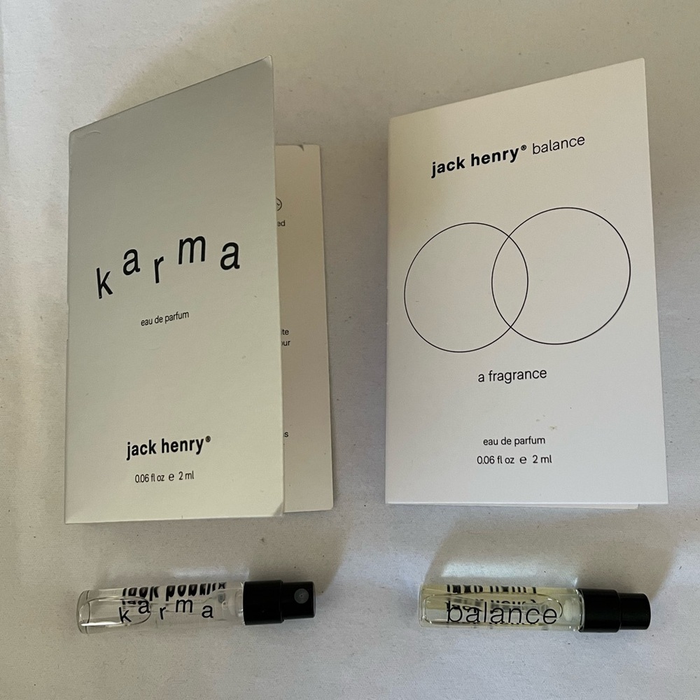 Jack Henry Karma and Balance Eau de Parfum Set lot of 4